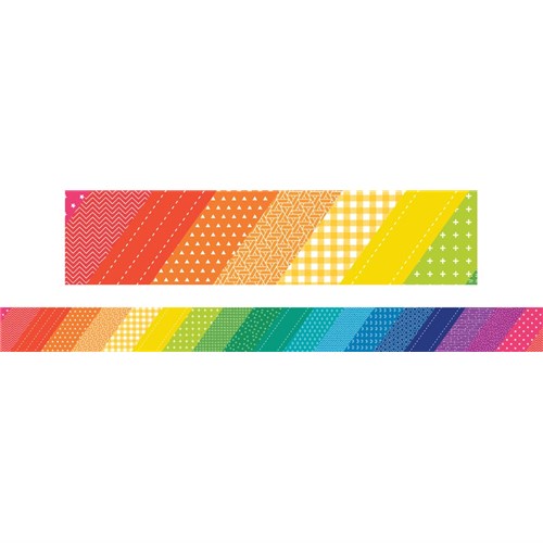 18. Rainbow Patterns Border
